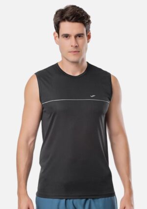 Camiseta Regata Masculina Com Detalhe Em Cor Contrastante Elite