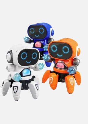 Brinquedo Robô Dança Brilha E Anda Musical