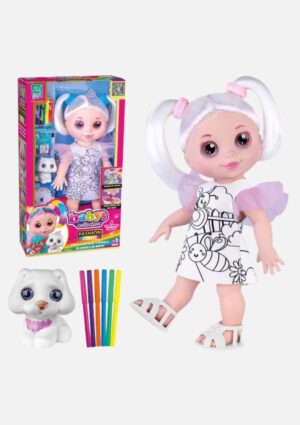 Boneca Fashion Color Collection Para Pintar - Super Toys