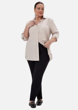 Calça Slim Plus Size Feminina Secret Glam Preto