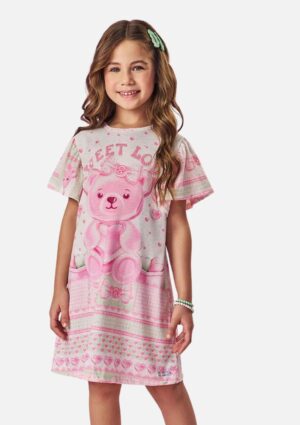 Vestido Infantil Sweet Love Mundo Cinti