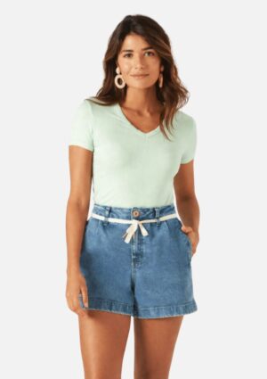 Blusa Feminina Básica Verde Clara Malwee