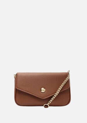 Bolsa Tiracolo Pequena Minimalista Marrom Anacapri
