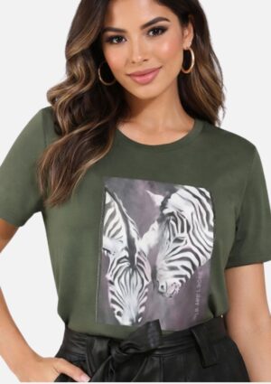 Blusa Feminina Visconfort Estampa Zebras Formitz