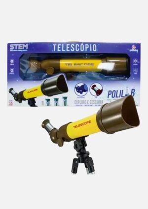 Telescópio Polilab Educativo Com Acessórios Polibrinq