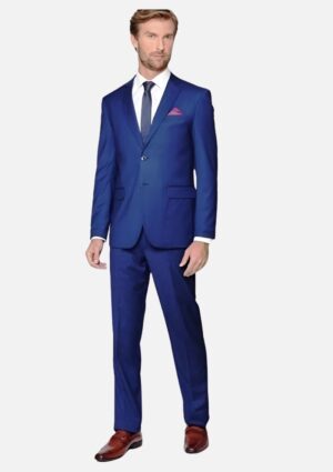 Terno Liso Azul Royal Slim Fit Resumo