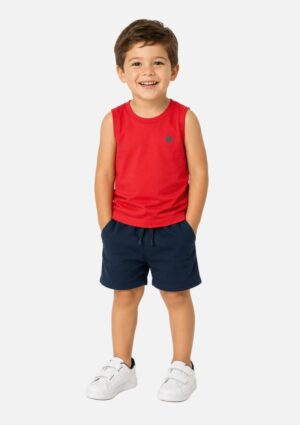 Regata Básica Bebê Vermelho Marisol