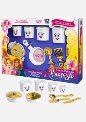 Conjunto Mantimento Da Princesa Infantil Com 9 Peças  ZUCA TOYS