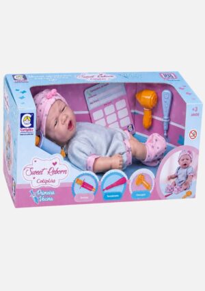 Boneca Sweet Reborn Primeira Vacina Cotiplás