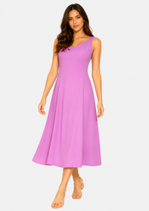 Vestido Midi Pink Munnah