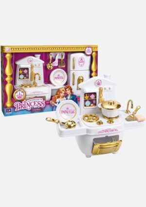 Cozinha Princess Deluxe Bela e a Fera 40cm 14 Peças Zuca Toys