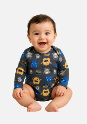 Body Bebê Masculino Cotton Kyly