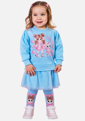 Vestido de Inverno Bebê Menina Friends Forever Mundo Cinti