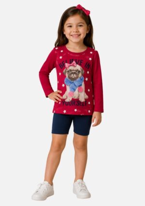 Blusa Infantil Feminina Cotton Kyly