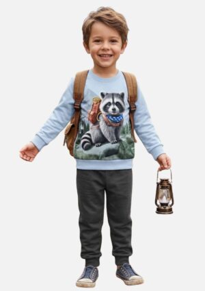 Conjunto Bebê Menino Estampa Guaxinim Kyly