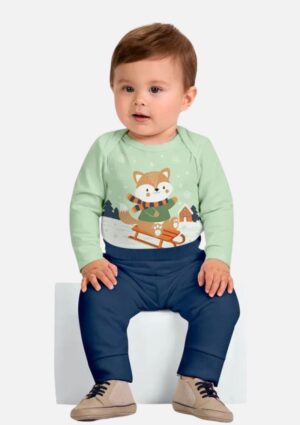 Conjunto Bebê Menino Raposa Kyly