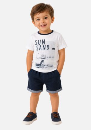 Conjunto Infantil Masculino Camiseta + Bermuda Milon