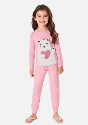 Pijama Infantil Longo com Aroma e Brilha no Escuro Marisol