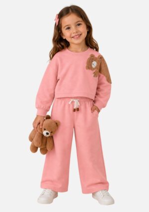 Conjunto Inverno Calça E Blusa Manga Longa Moletom Marisol