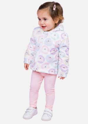 Jaqueta Corta Vento Infantil Em Nylon Ergonomic Kukiê