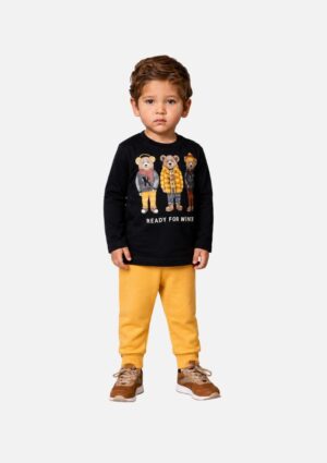 Conjunto Bebê Masculino Camiseta + Calça Milon