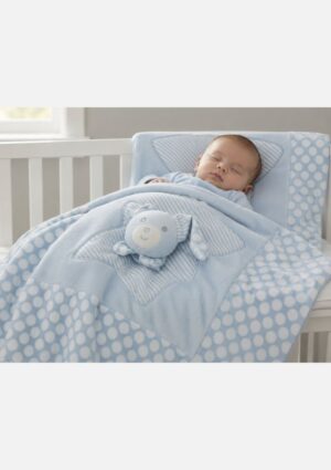 Edredom Baby Bordado com Aplique Ternille Azul Jolitex