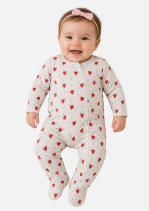 Macacão Bebê Menina Estampado Pulla Bulla