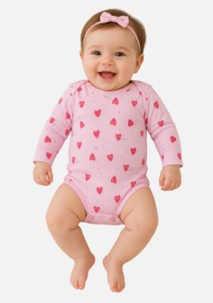 Body Bebê Menina Estampado Pulla Bulla