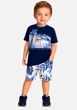 Conjunto Infantil Menino Camiseta + Bermuda Milon
