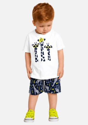 Conjunto Infantil Menino Camiseta + Bermuda Kyly