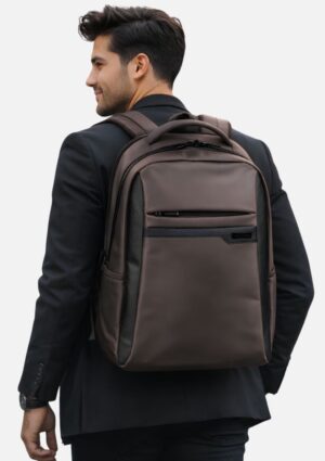 Mochila Grande 2 Compartimentos Notebook 15 Prime Marrom Sestini