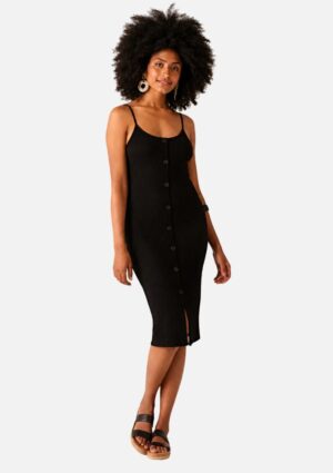 Vestido Alça Viscose Preto Malwee
