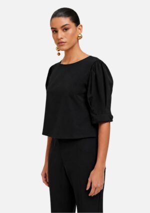 Blusa Feminina Decote Redondo Manga Curta Morena Rosa