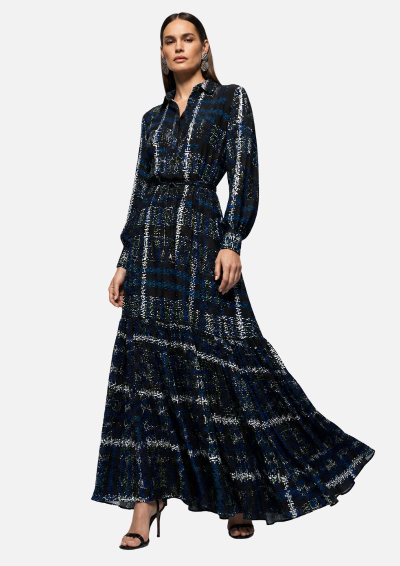 Vestido Longo Com Botões Carlota Costa - Imagem 2