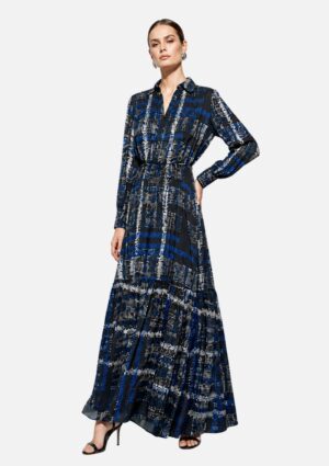Vestido Longo Com Botões Carlota Costa