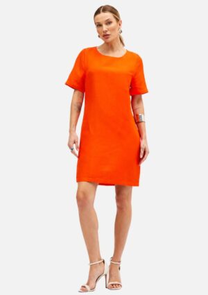 Vestido Curto De Linho Sommer
