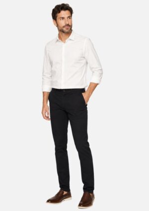 Calça Social Masculina Sarja Sport Fino Preta Resumo