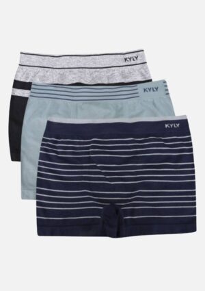 Kit 3 Cueca Boxer Infantil Kyly Sem Costura