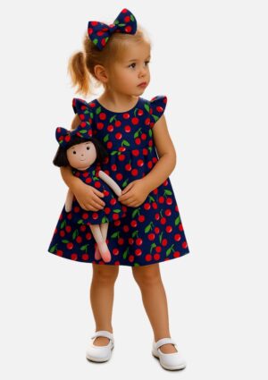 Kit Vestido+Laço+Boneca+Petit Case Vestebrincando