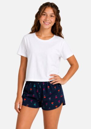 Short Estampado Juvenil Azul Marisol