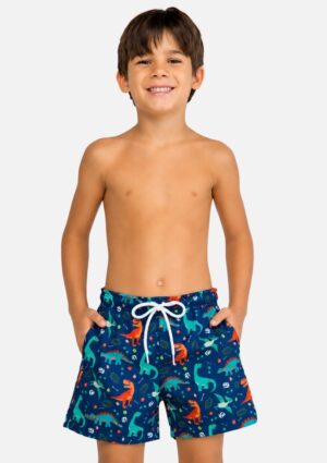 Short Infantil Estampado Dino Mash