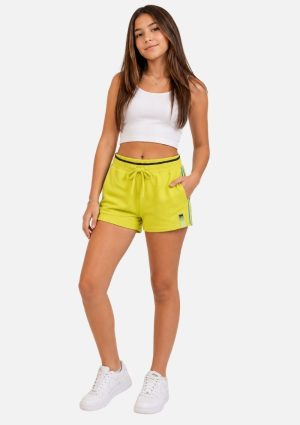 Short Moletom Juvenil Menina Amarelo Hapier