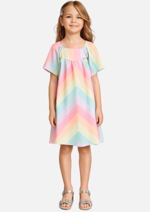 Vestido Kukiê em Chiffon Brilho