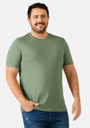 Camiseta Masculina Plus Size Básica Verde Malwee