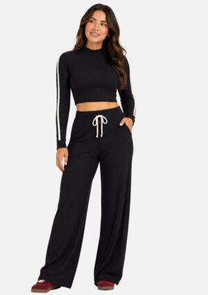 Conjunto Feminino Preto Canelado Habana