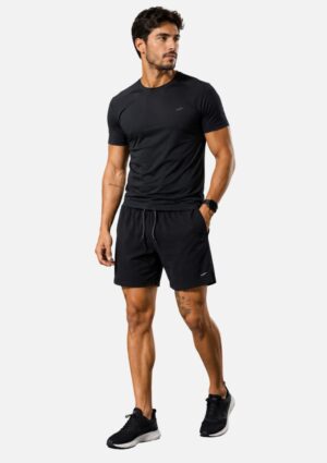 Shorts Masculino Cintura Elástica e Cordão Bicolor Elite