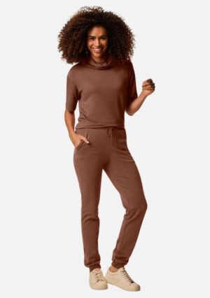 Calça Básica Feminina Jogger Bolso Faca Em Moletom Malwee