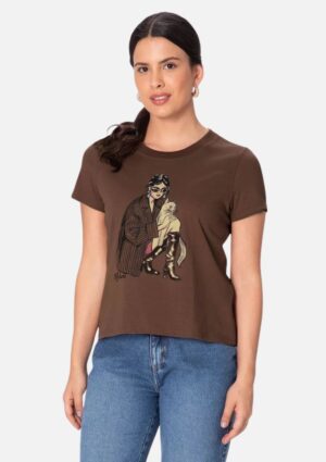 Camiseta Feminina Manga Curta Em Algodão Malwee