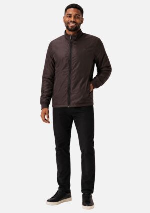 Jaqueta Casual Slim Bolso Com Zíper Ogochi