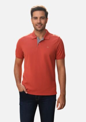 Polo Masculina Slim Essencial Lisa Básica Ogochi